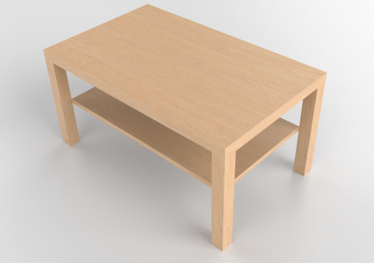 3D Tables - Wooden coffee table - Ikea - Lack - ACCA...