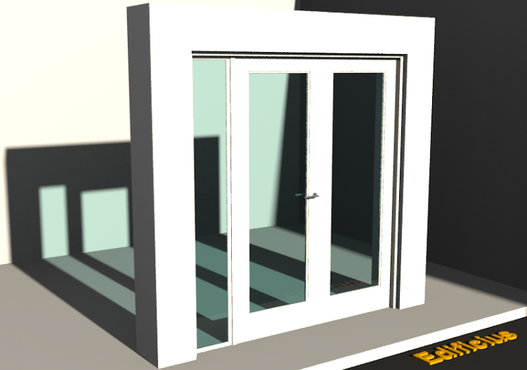 Esquadria 3D - Almofadada P[R] 2FB_SIM[1V]+1BANDLAT - ACCA...