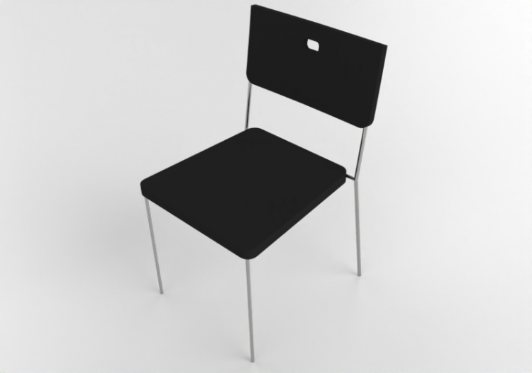 Cadeira 3D - Cadeira de plástico - Ikea - Herman - ACCA...