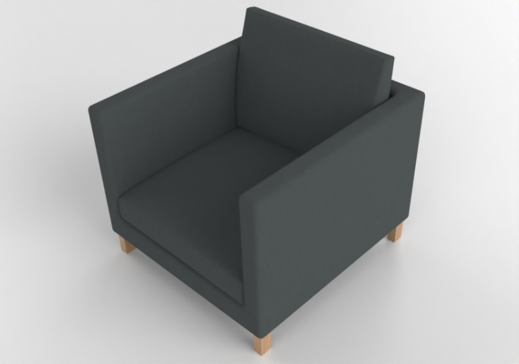 3D Sessel und Sofas - Sessel aus Stoff - Ikea - Karlstad -...