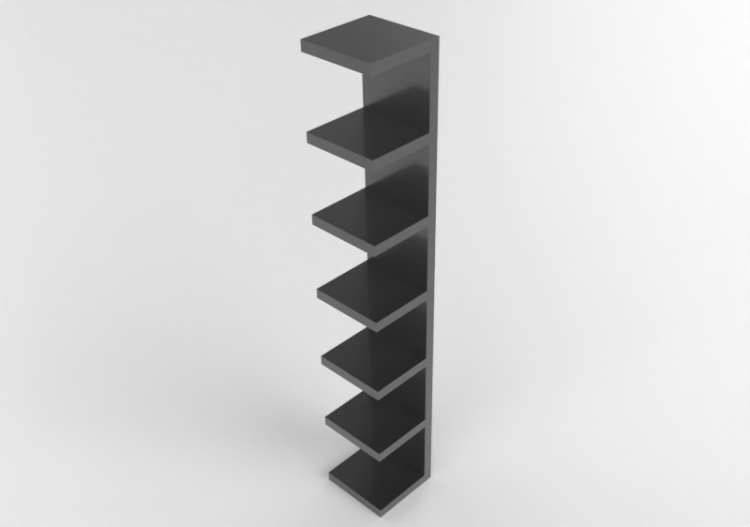 Bibliothèque 3D - Étagère en bois laqué - Ikea - Lack -...