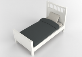 Letti 3D - Letto singolo - Ikea - Hemnes