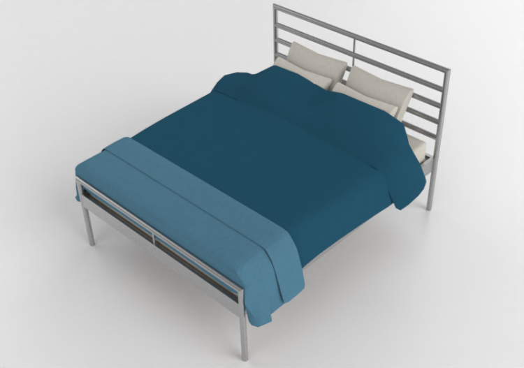 Camas 3D - Cama de casal - Ikea - Heimdal - ACCA software