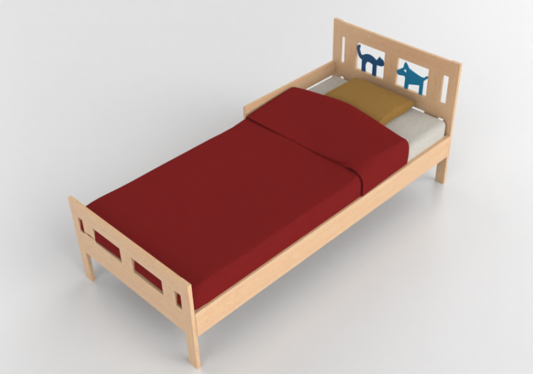 Camas 3D - Cama de solteiro infantil - Ikea - Kritter -...