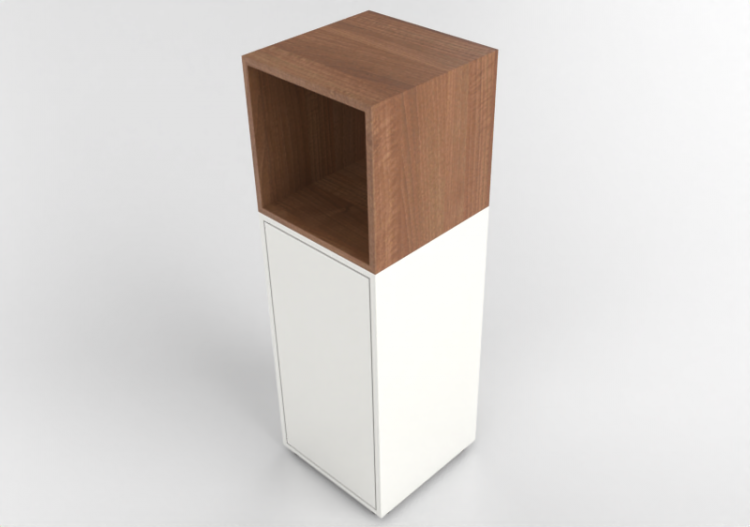 Meubles 3D - Composition de meubles en bois laqué - Ikea -...