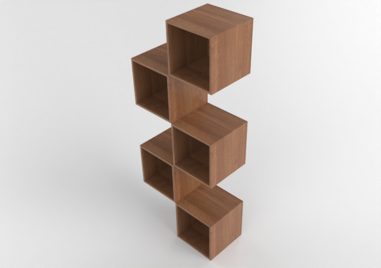 Móveis 3D - Conjunto de móveis de madeira - Ikea - Eket -...