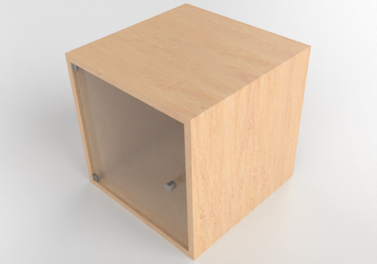 Muebles 3D - Mueble de madera - Ikea - Eket - ACCA software
