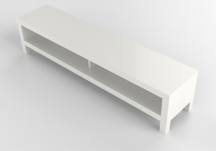3D Furniture - TV cabinet in lacquered wood - Ikea - Lack -...