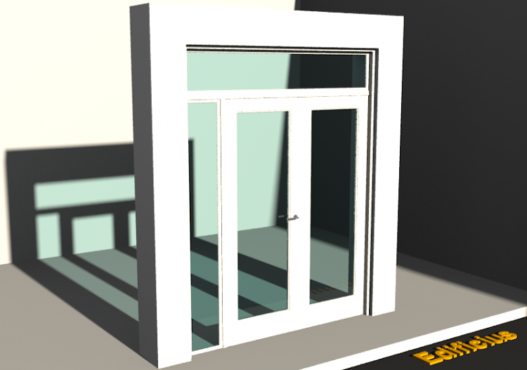 Esquadria 3D - Almofadada P[R] 2FB_SIM[1V]+1BANDLAT+1BAND -...