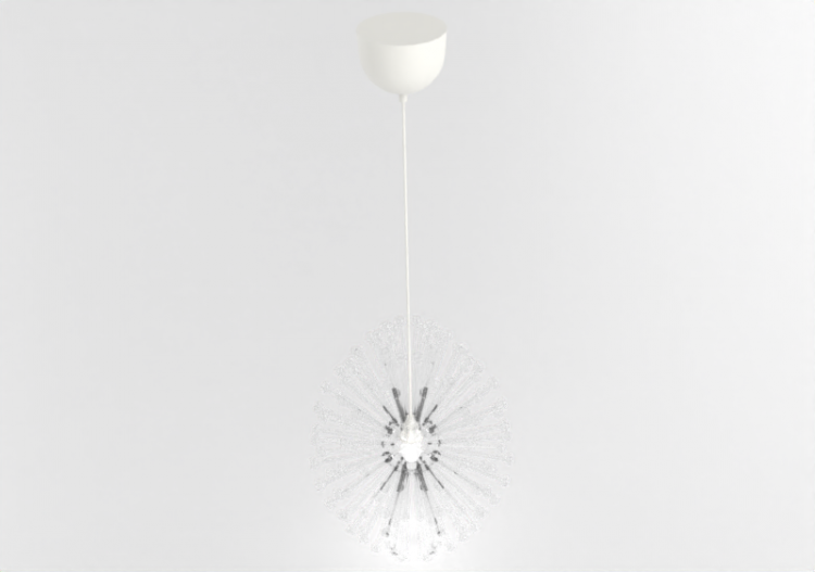 3D Ceiling Lamp - Glass chandelier - Ikea - Stockholm -...