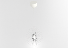 Lámpara colgante 3D - Lámpara de vidrio - Ikea - Stockholm