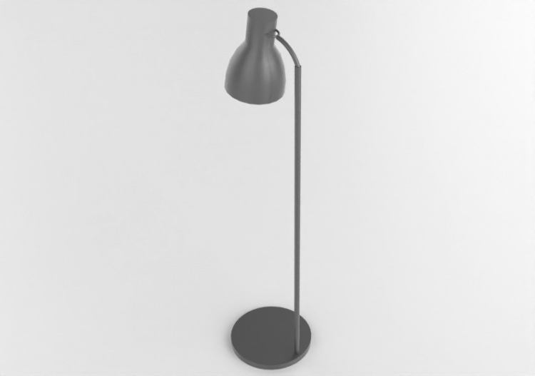 3D Stehlampe - Stehlampe aus Metall - Ikea - Hektar - ACCA...