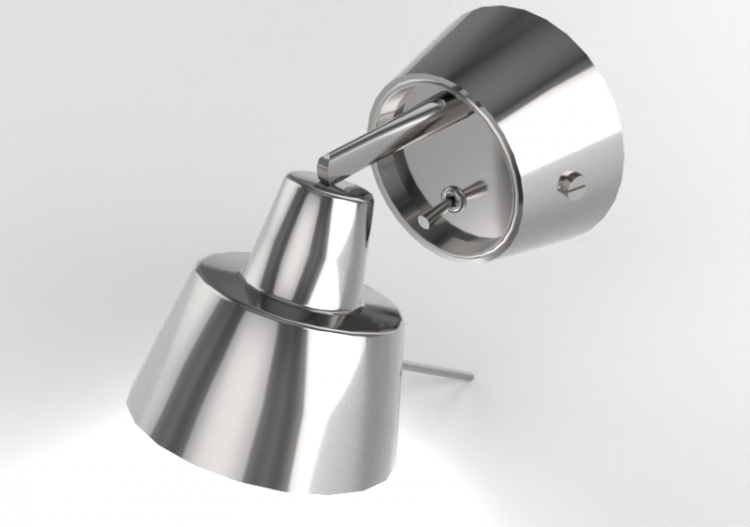 3D Wall Lamp - Metal wall lamp - Ikea - Flygge - ACCA...