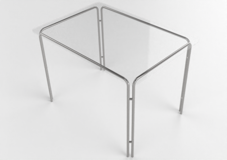 3D Tisch - Glass table - Ikea - Laver - ACCA software