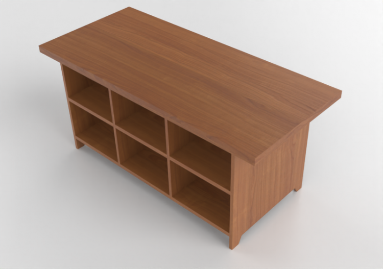 3D Tisch - Wooden coffee table - Ikea - Leksvik - ACCA...