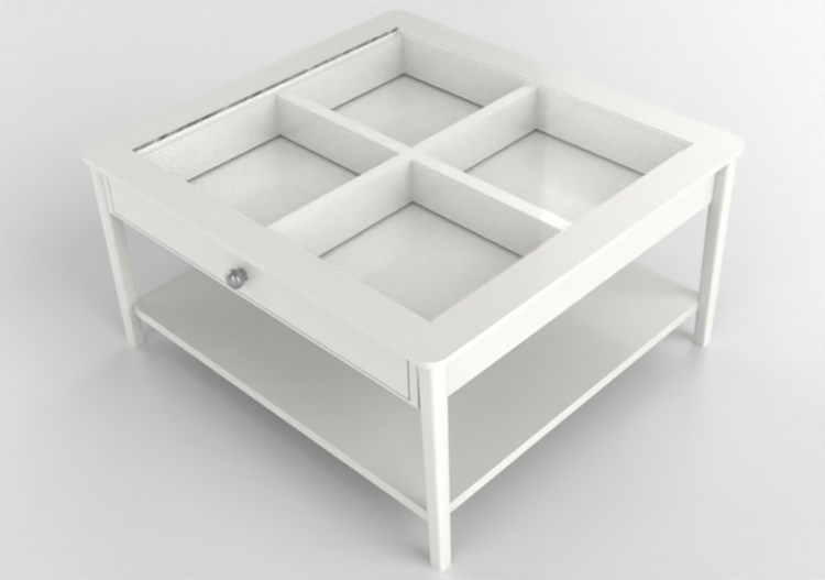 Tables 3D - Petite table en bois laqué - Ikea - Liatorp -...