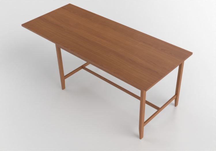 Tables 3D - Table en bois - Ikea - Leksvik - ACCA software