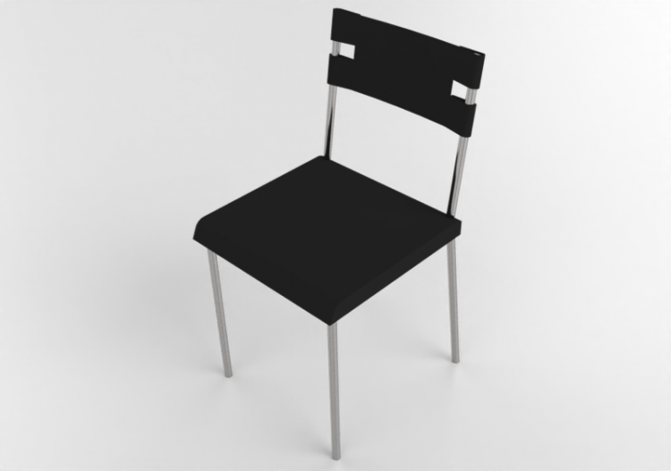 3D Chairs - Plastic Chair - Ikea - Laver - ACCA software