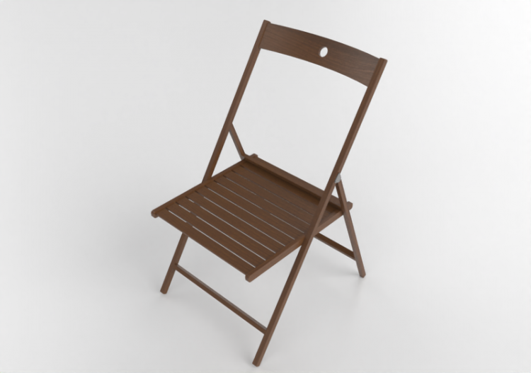 Sedie 3D - Sedia in legno - Ikea - Terje - ACCA software
