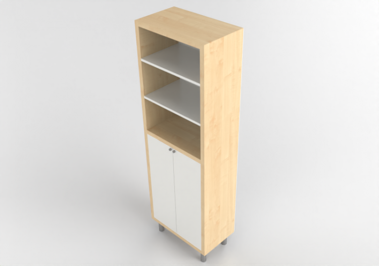3D Bücherregal und Behälter - Wooden bookcase - Ikea -...