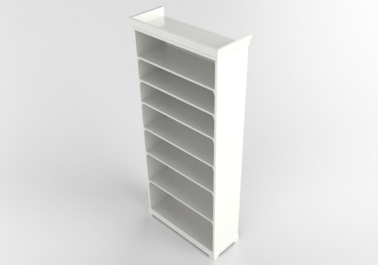 3D Bücherregal und Behälter - Lacquered wood bookcase -...