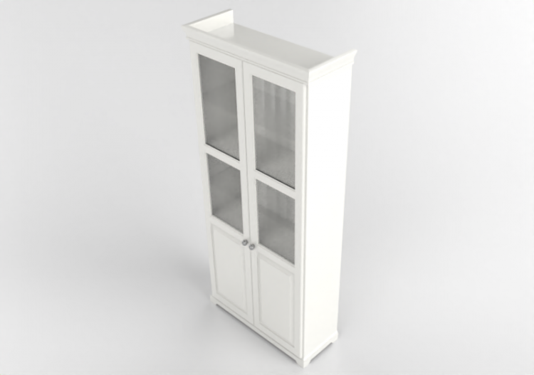 3D Bücherregal und Behälter - Lacquered wood bookcase -...
