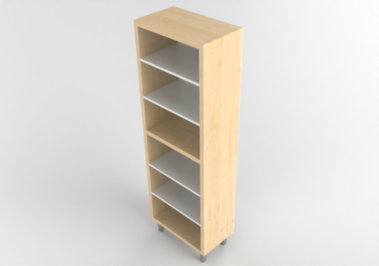 Librerías y Contenedores 3D - Librería de madera - Ikea -...