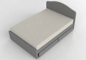 Letti 3D - Letto matrimoniale - Ikea - Hauga