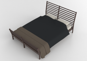 Letti 3D - Letto matrimoniale - Ikea - Sorum