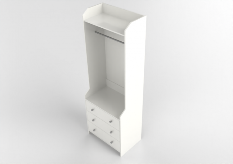 3D Schränke und Kommoden - Lacquered wooden wardrobe - Ikea...