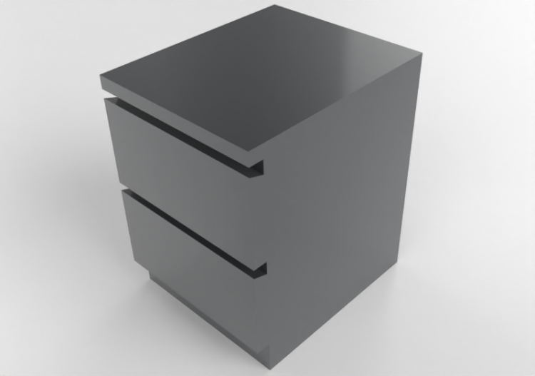 Wardrobes and Cabinets 3D - Chest of drawers in lacquered...