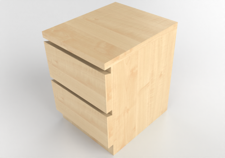 Armarios y Cómodas 3D - Cajonera de madera - Ikea - Malm -...