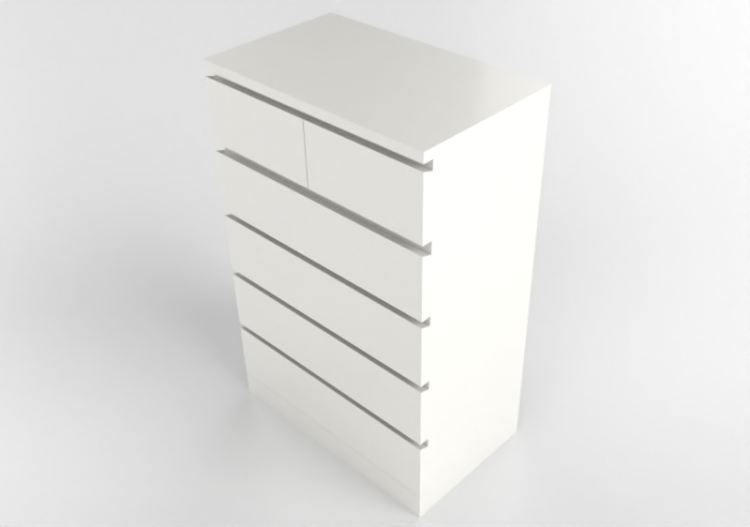 3D Schränke und Kommoden - Chest of drawers in lacquered...