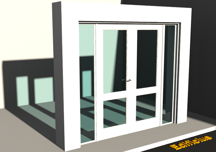 Esquadria 3D - Almofadada P[R] 2FB_SIM[2V]+2BANDLAT - ACCA...