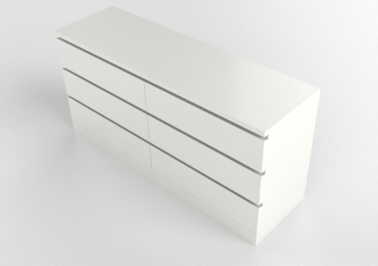 3D Schränke und Kommoden - Chest of drawers in lacquered...