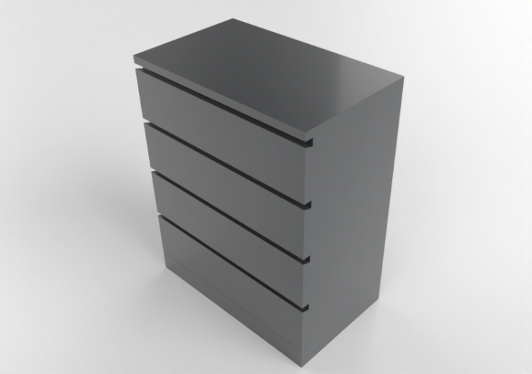3D Schränke und Kommoden - Chest of drawers in lacquered...