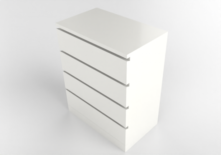 3D Schränke und Kommoden - Chest of drawers in lacquered...