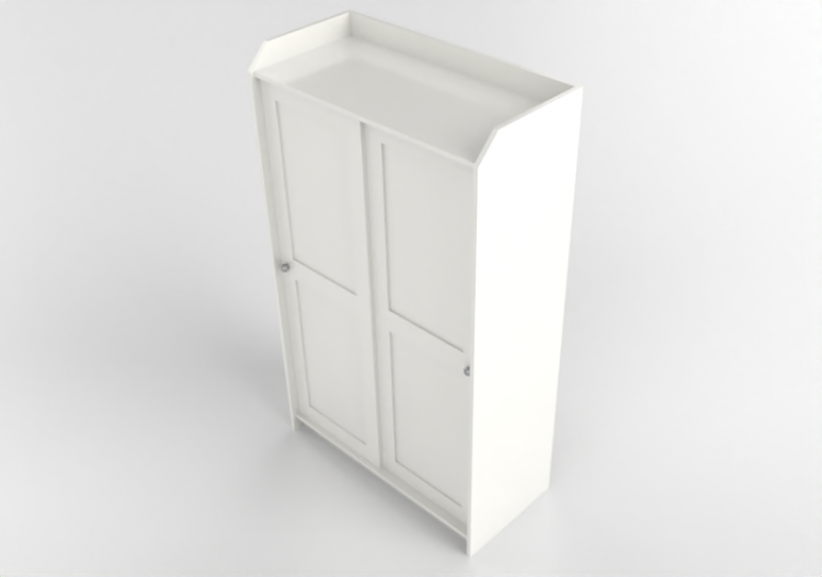3D Schränke und Kommoden - Lacquered wooden wardrobe - Ikea...