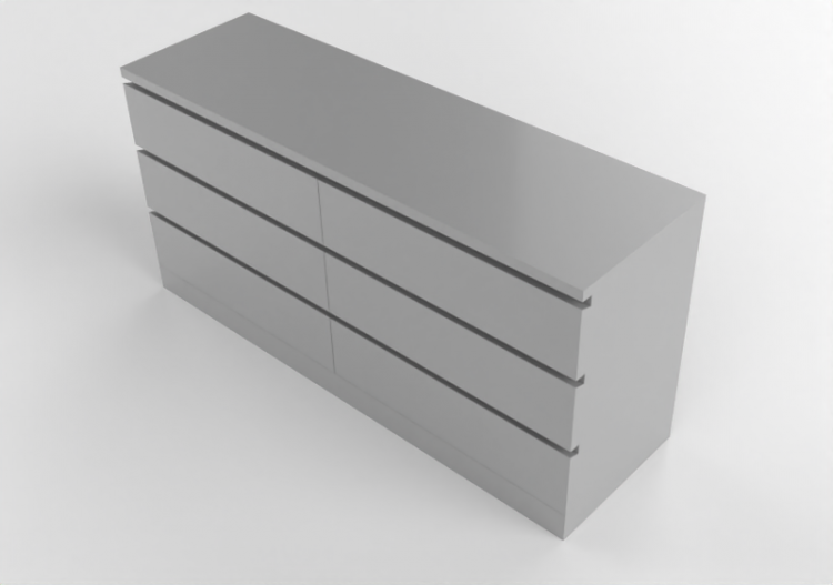 Armadi 3D - Cassettiera in legno laccato - Ikea - Malm -...