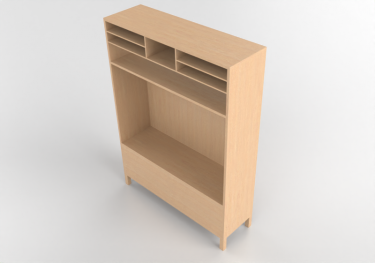 3D Furniture - Wooden TV cabinet - Ikea - Traby - ACCA...