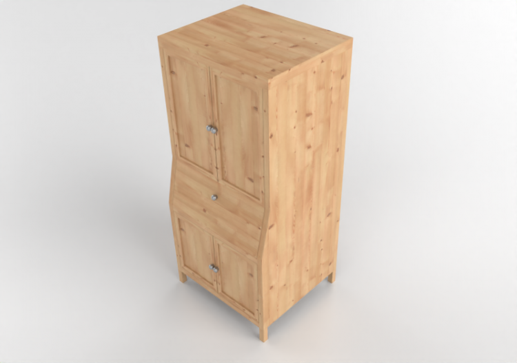 Mobili 3D - Mobile in legno - Ikea - Hemnes - ACCA software