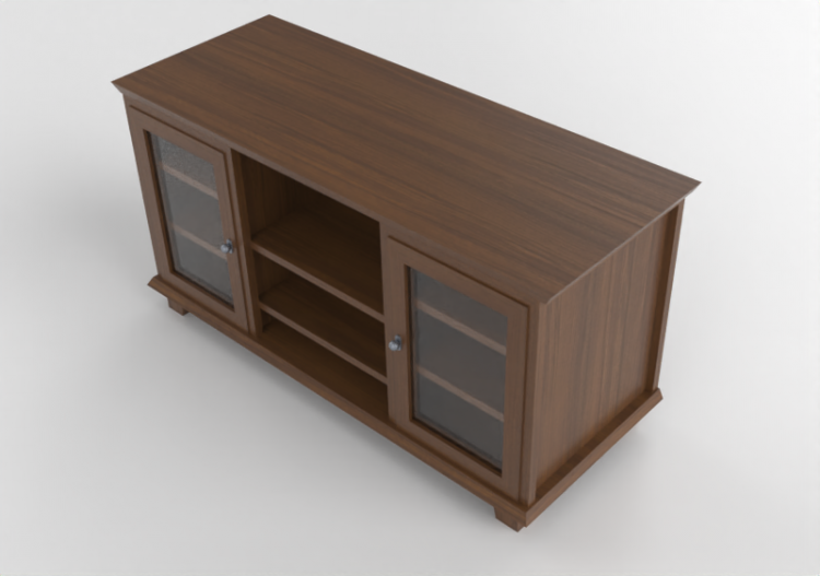 Muebles 3D - Aparador de madera - Ikea - Markor - ACCA...