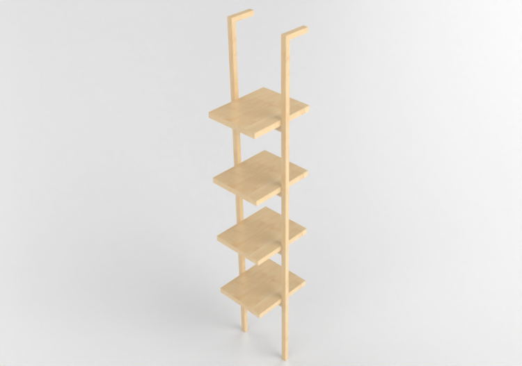 Acessórios 3D - Prateleira de madeira - Ikea - Rexbo - ACCA...