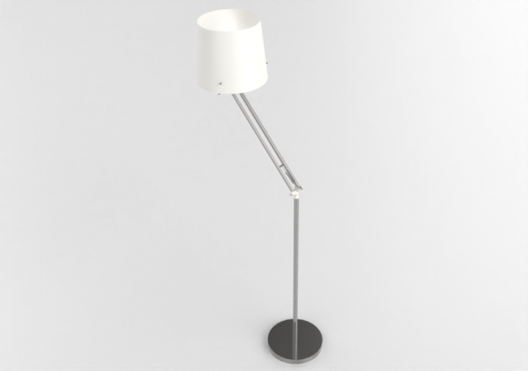 Lámpara de pie 3D - Lámpara de pie de metal - Ikea - Samtid...