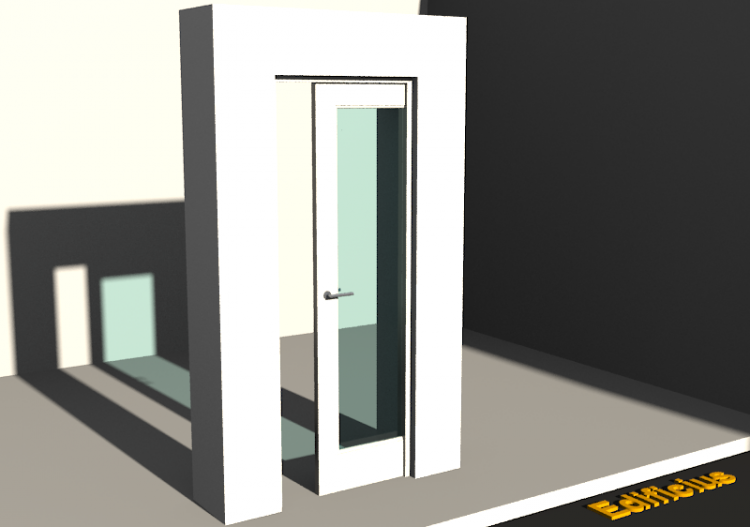 3D Tür/Fenster - Kassettentür T[R] 1VST[1G] - ACCA software