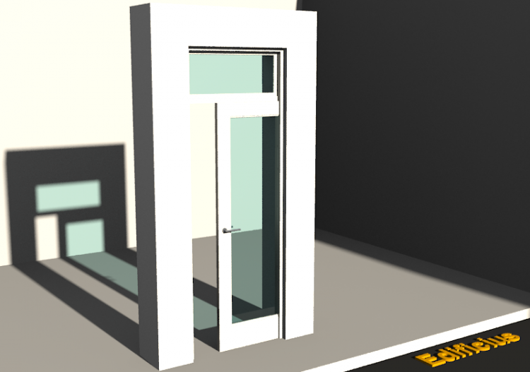 3D Tür/Fenster - Kassettentür T[R] 1VST[1G]+1OBL - ACCA...