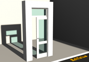 Esquadria 3D - Almofadada P[R] 1FCS[2V]+1BAND