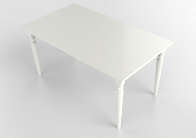 Tables 3D - Table en bois laqué - Ikea - Ingatorp - ACCA...