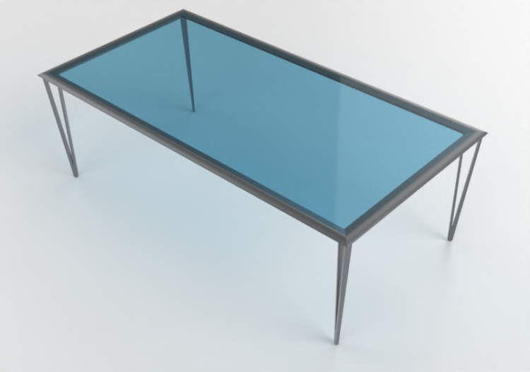 3D Tisch - Tisch aus Glas - Ikea - Vika - ACCA software