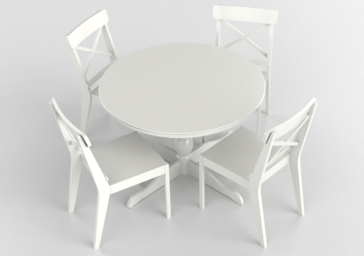 Tables 3D - Combinaison pour salon - Ikea - Ingatorp -...